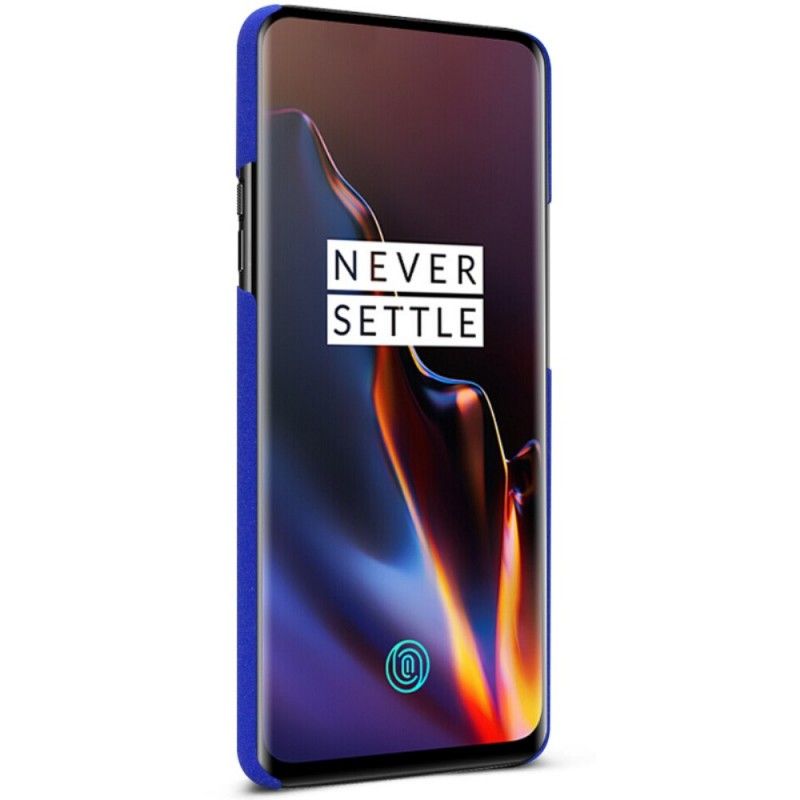 Hülle OnePlus 7 Pro Dunkelblau Starre Matte