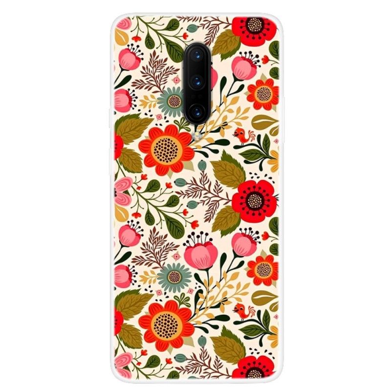 Hülle OnePlus 7 Pro Handyhülle Blumentapete