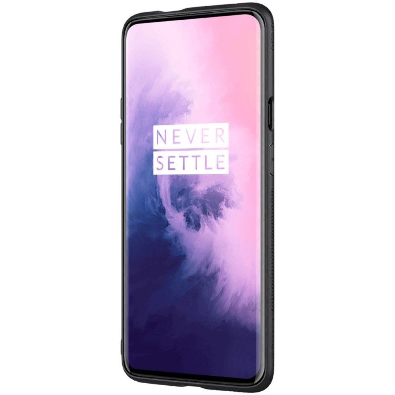 Hülle OnePlus 7 Pro Nillkin-Kunstfaser Und Magnetfolie