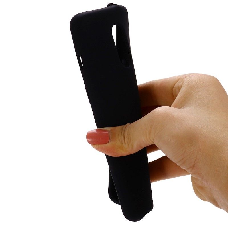 Hülle OnePlus 7 Pro Schwarz Flüssiges Silikondesign