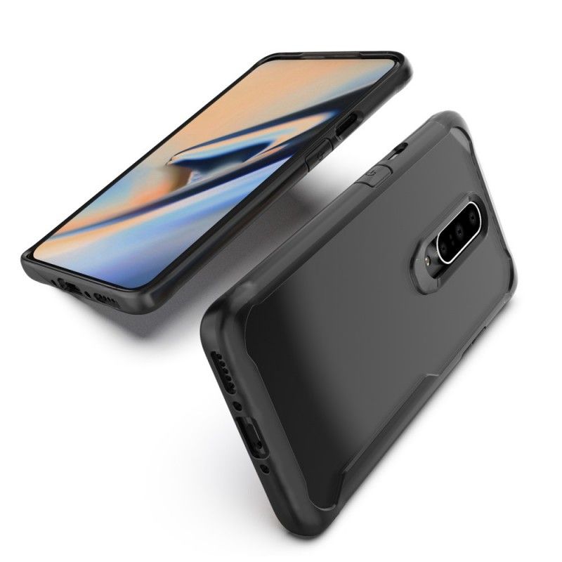 Hülle OnePlus 7 Pro Schwarz Handyhülle Abgeschrägte Hybridkante