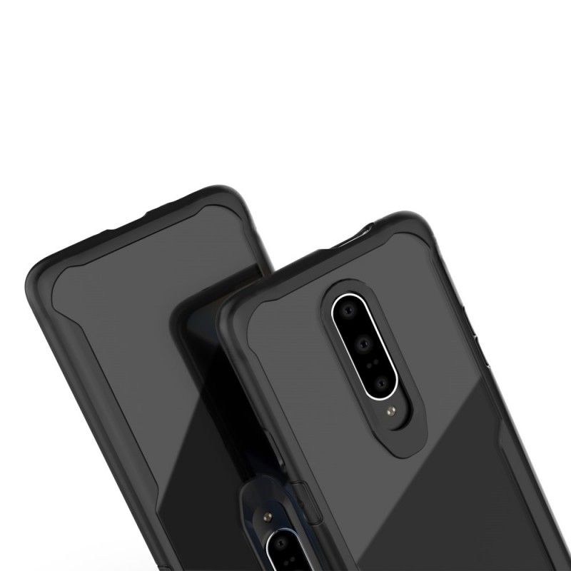 Hülle OnePlus 7 Pro Schwarz Handyhülle Abgeschrägte Hybridkante