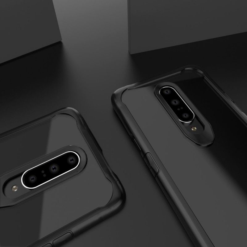 Hülle OnePlus 7 Pro Schwarz Handyhülle Abgeschrägte Hybridkante