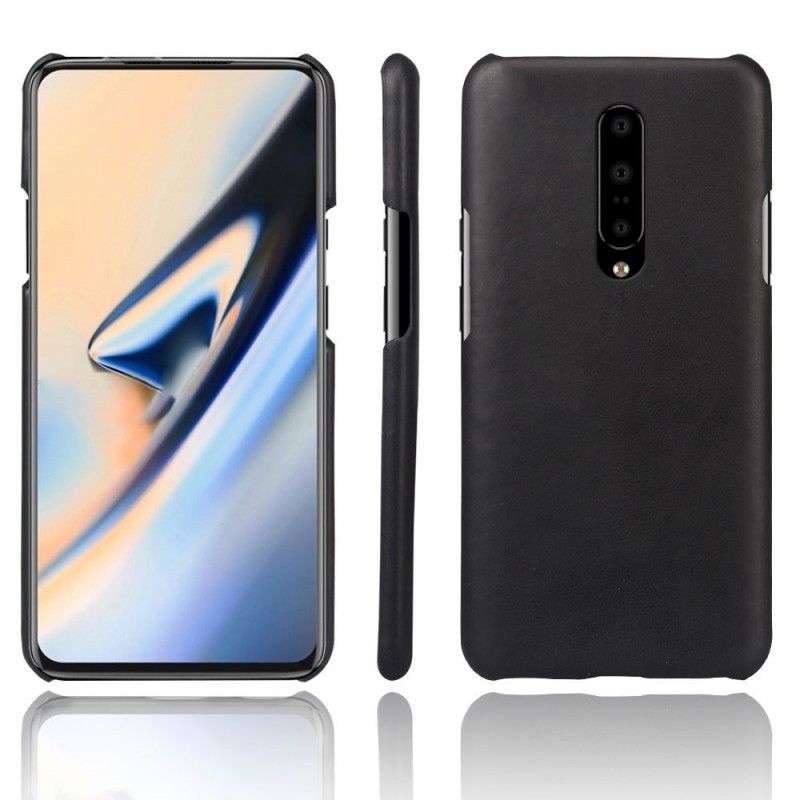 Hülle OnePlus 7 Pro Schwarz Handyhülle Ksq Ledereffekt