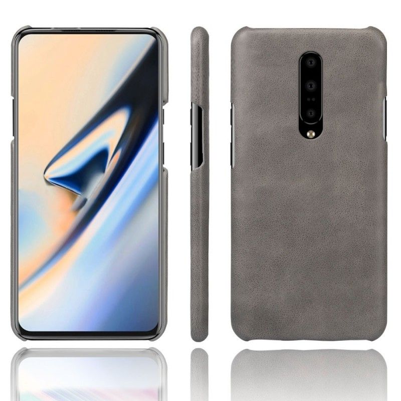 Hülle OnePlus 7 Pro Schwarz Handyhülle Ksq Ledereffekt