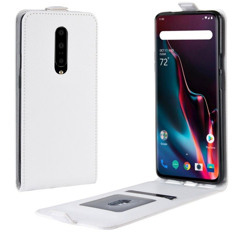 Lederhüllen OnePlus 7 Pro Schwarz Faltbar