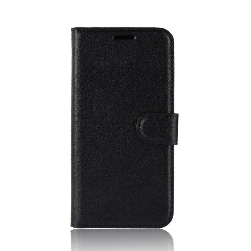 Lederhüllen OnePlus 7 Pro Schwarz Retro-Litschi