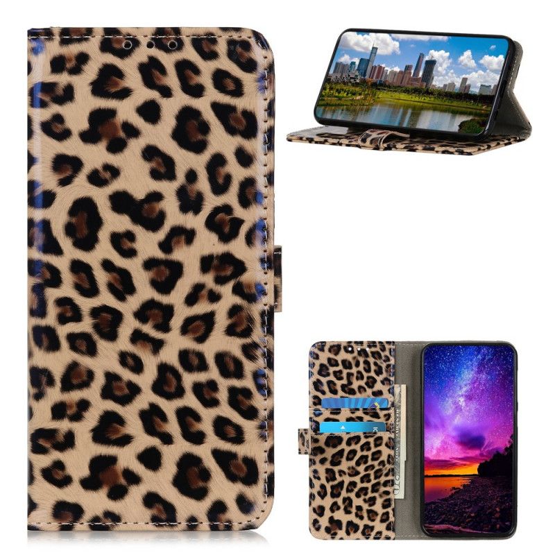 Lederhüllen Für Honor 10X Lite Einfacher Leopard