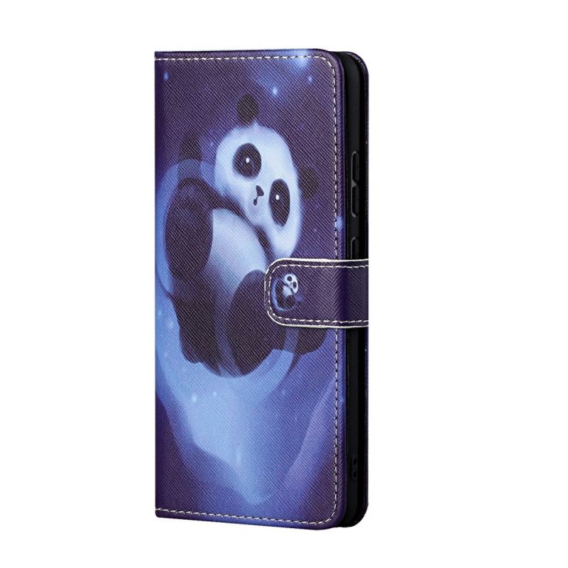 Lederhüllen Honor 10X Lite Panda-Raum Mit Tanga