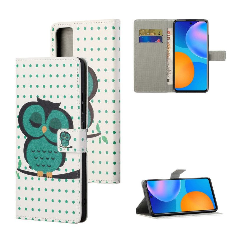 Lederhüllen Honor 10X Lite Schlafende Eule
