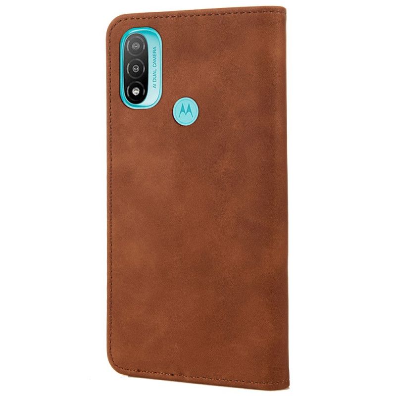 Flip Case Moto E20 / E30 / E40 Bicolor Business Lederoptik