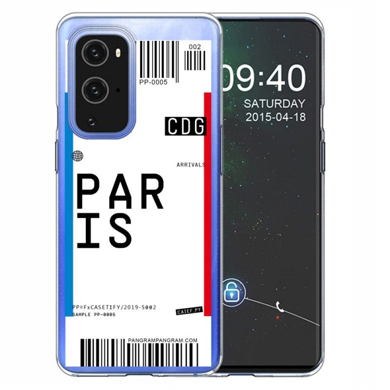 Hülle Für OnePlus 9 Pro Bordkarte Nach Paris