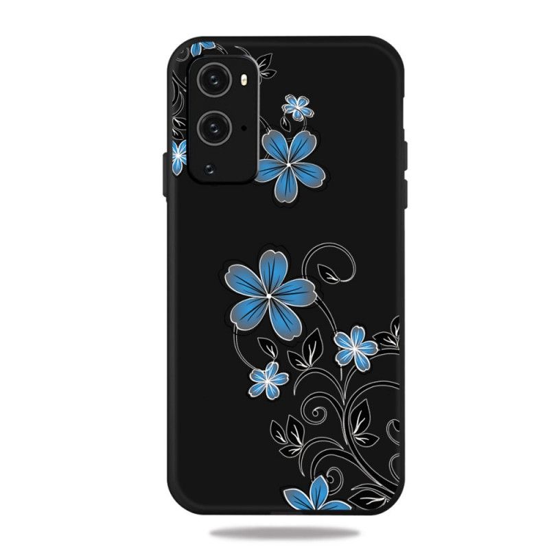 Hülle OnePlus 9 Pro Blaue Blüten