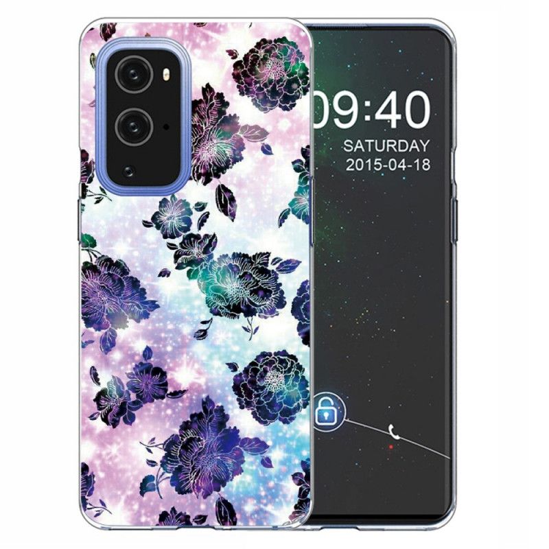 Hülle OnePlus 9 Pro Bunte Vintage Blumen