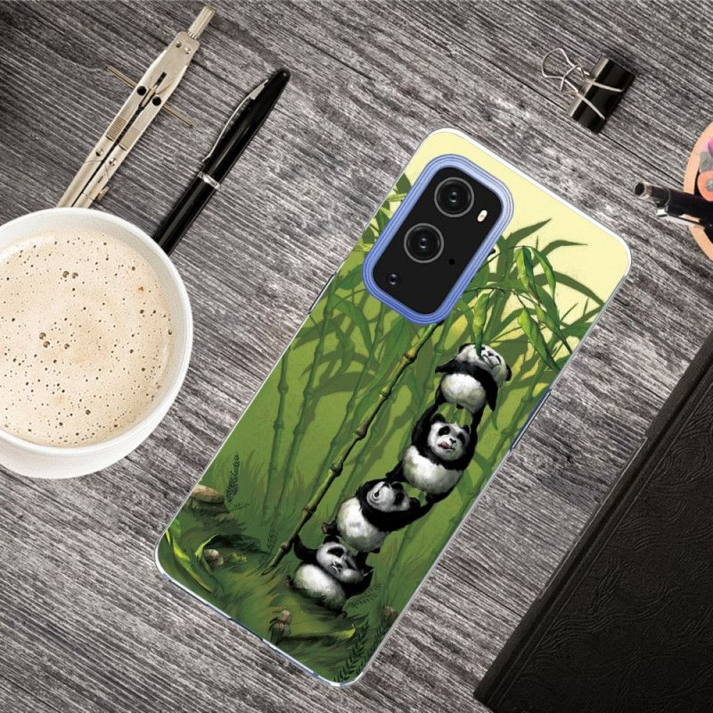 Hülle OnePlus 9 Pro Grün Haufen Pandas