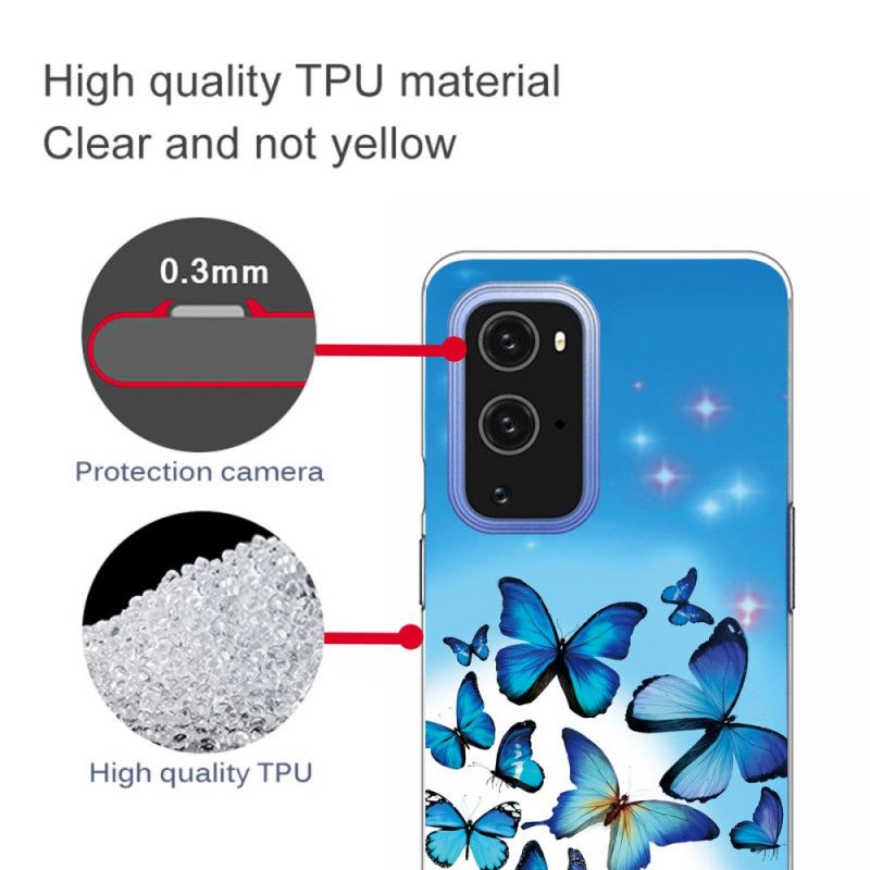 Hülle OnePlus 9 Pro Schmetterlinge Schmetterlinge