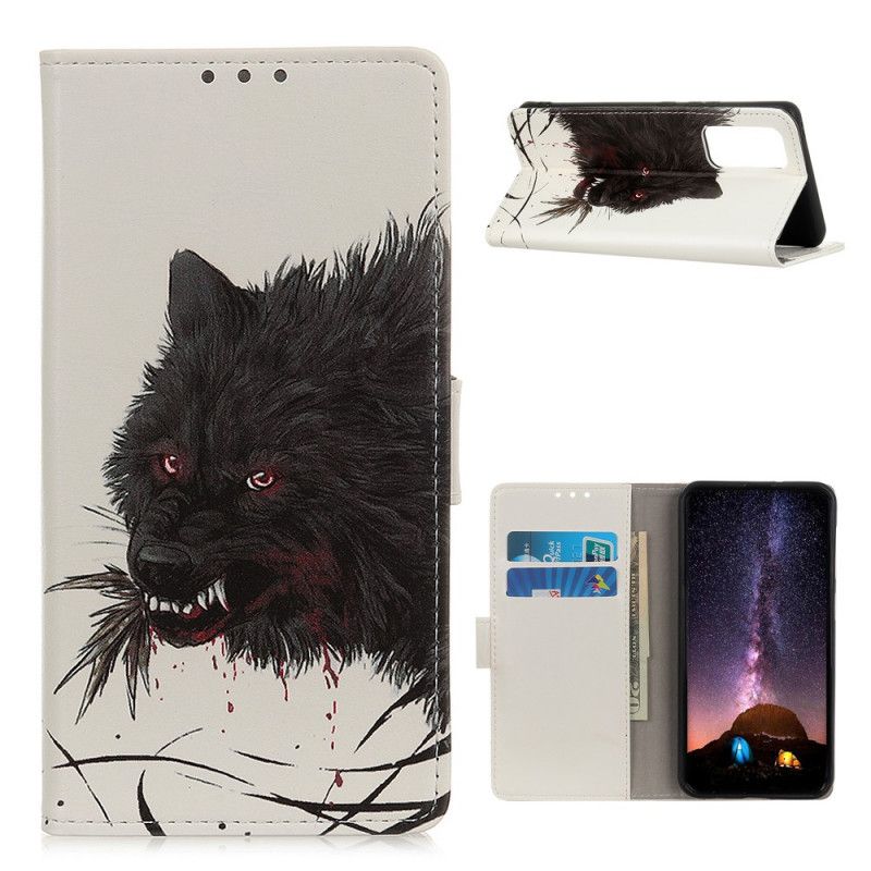 Lederhüllen OnePlus 9 Pro Hungriger Wolf