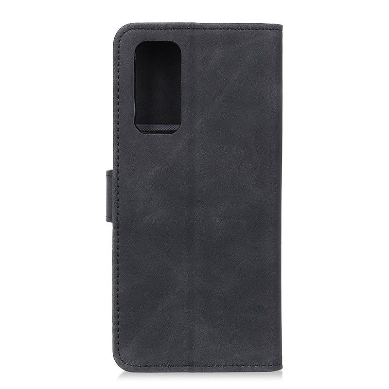 Lederhüllen OnePlus 9 Pro Schwarz Vintage Khazneh Ledereffekt