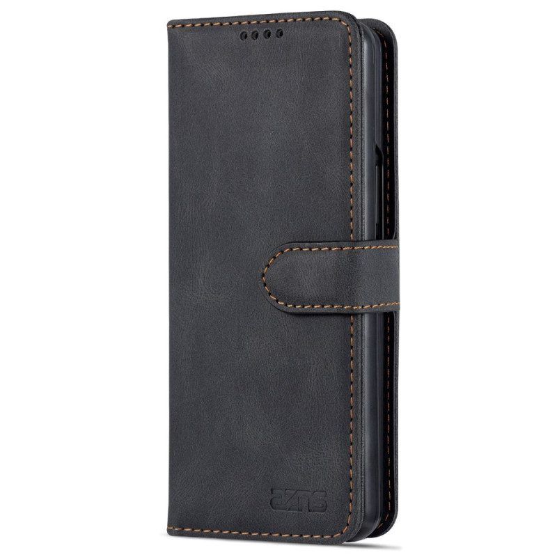 Flip Case Für Samsung Galaxy Z Fold 4 Brieftasche Azns Stitching Wallet