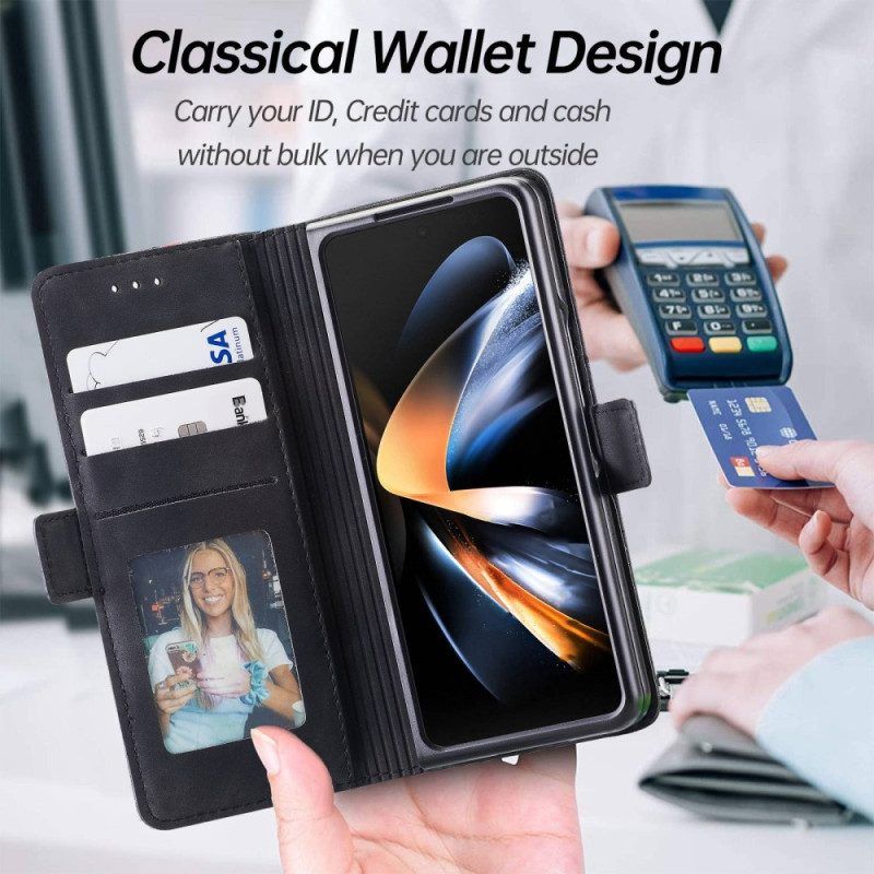 Flip Case Für Samsung Galaxy Z Fold 4 Casedance Serie Waltz 001