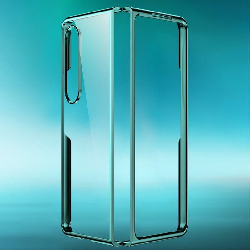 Handyhülle Für Samsung Galaxy Z Fold 4 Transparentes Metall