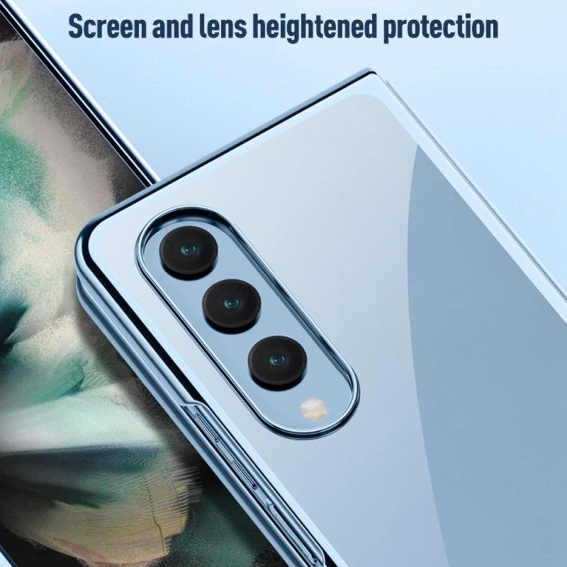 Hülle Für Samsung Galaxy Z Fold 4 Dezentes Metallic