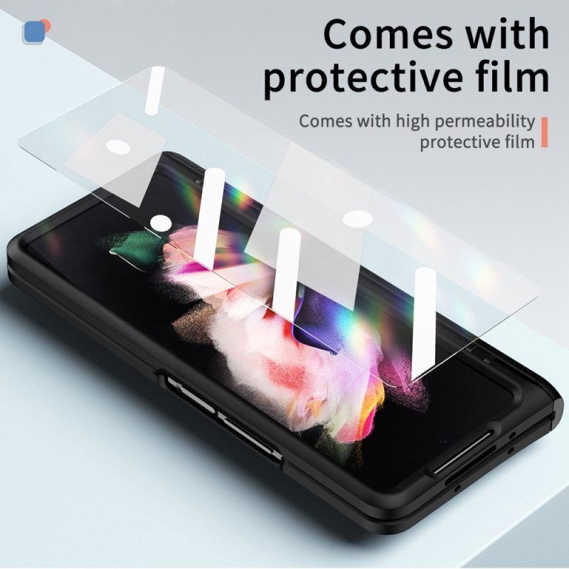 Hülle Für Samsung Galaxy Z Fold 4 Schutzhülle Doppelter Schutz Aus Gehärtetem Glas