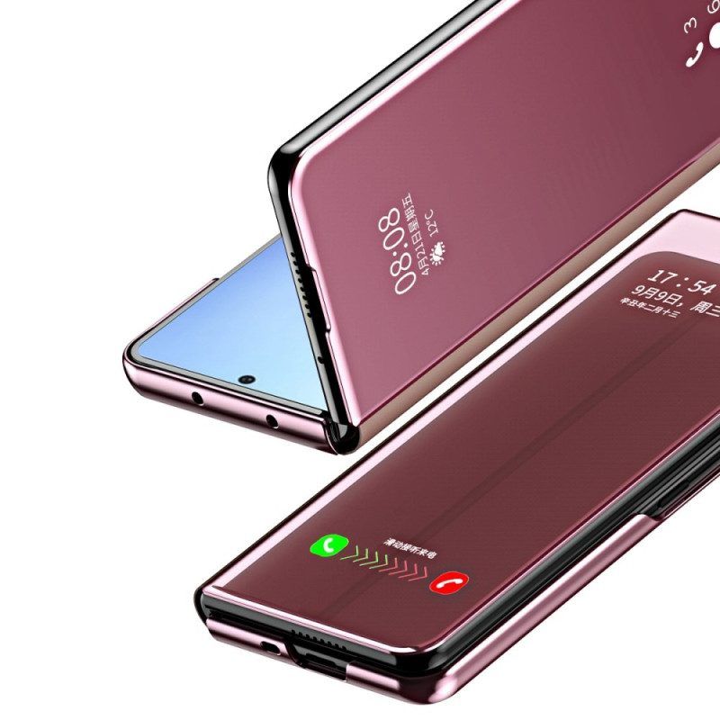 Schutzhülle Für Samsung Galaxy Z Fold 4 Flip Case Spiegel Und Transparenz