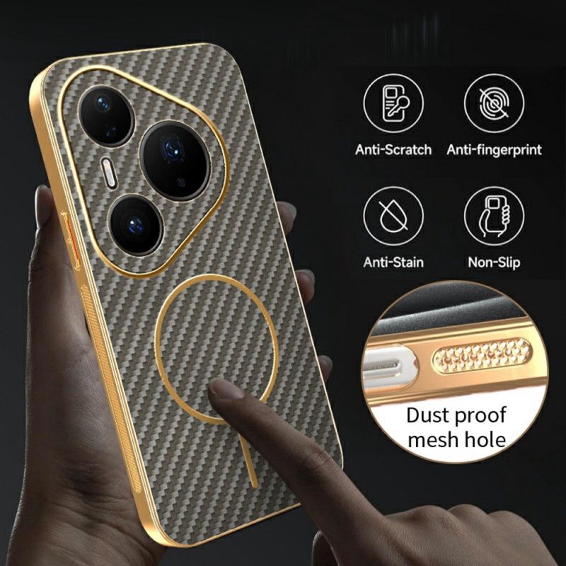 Hülle Für Huawei Pura 80 Pro Carbonfaser-textur