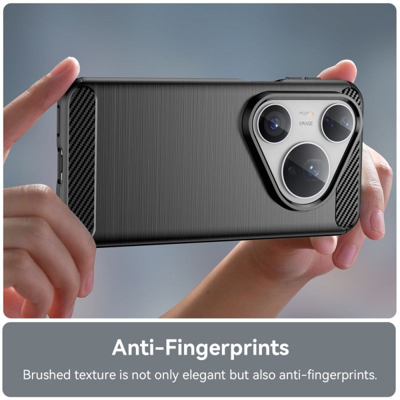 Hülle Huawei Pura 80 Pro Handyhülle Gebürstete Kohlefaser