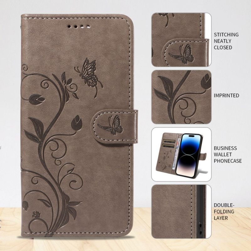 Lederhüllen Huawei Pura 80 Pro Blumenmuster