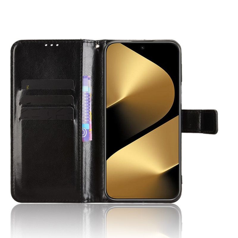 Lederhüllen Huawei Pura 80 Pro Handyhülle Glänzendes Kunstleder