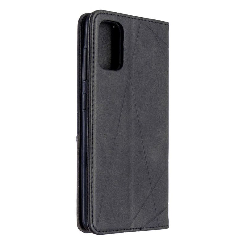 Flip Case Für Samsung Galaxy A41 Schwarz Künstlerstil