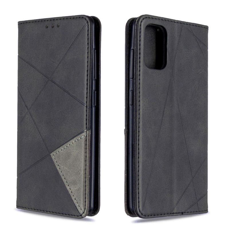 Flip Case Für Samsung Galaxy A41 Schwarz Künstlerstil