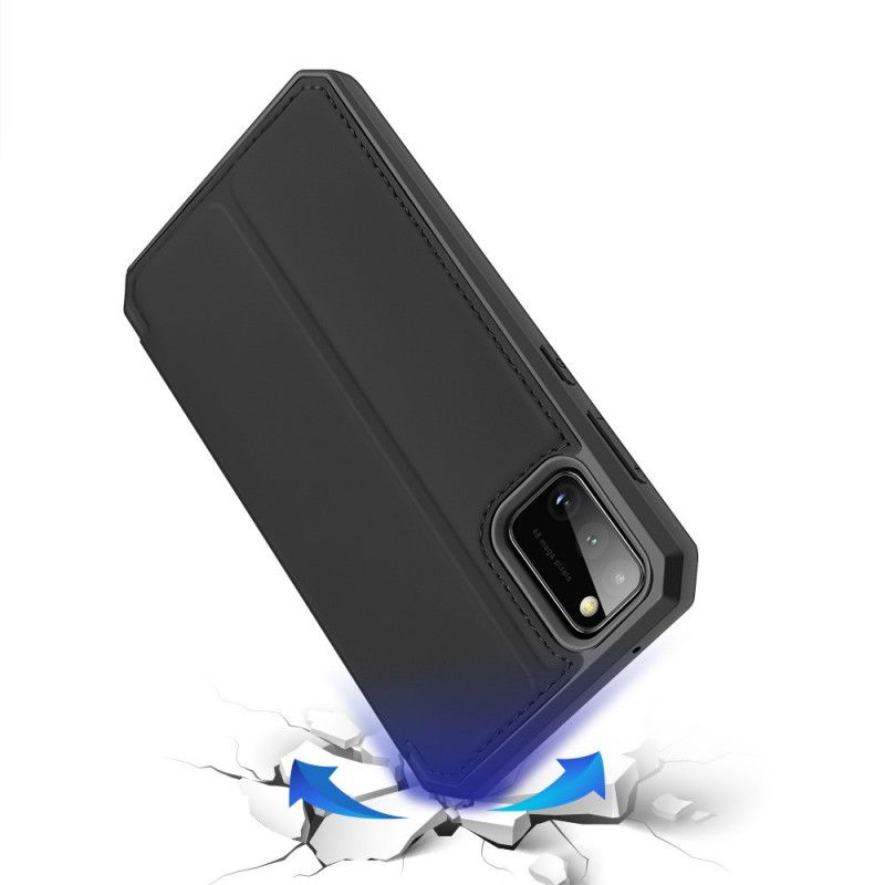 Flip Case Samsung Galaxy A41 Schwarz Haut X Serie Dux Ducis