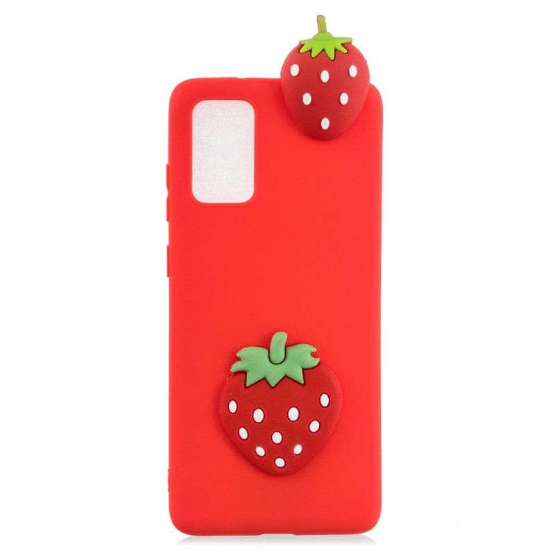 Hülle Für Samsung Galaxy A41 Die 3D Erdbeere