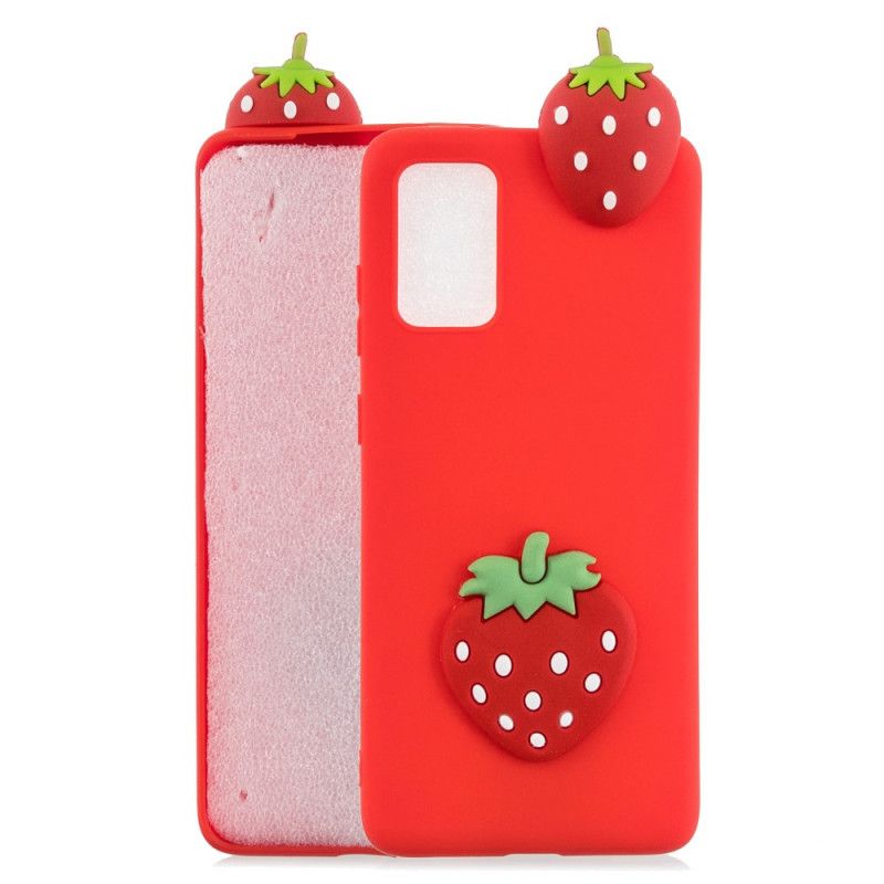 Hülle Für Samsung Galaxy A41 Die 3D Erdbeere