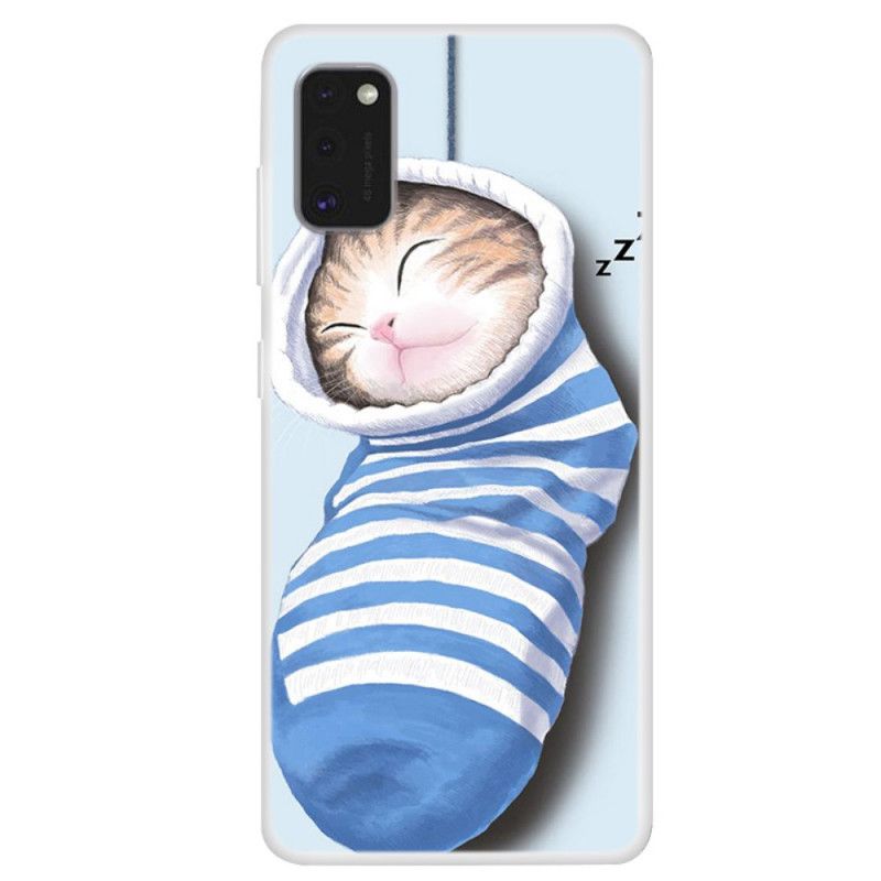 Hülle Für Samsung Galaxy A41 Schlafendes Kätzchen