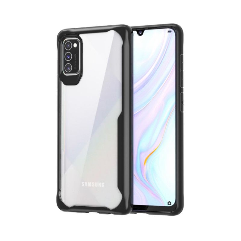 Hülle Für Samsung Galaxy A41 Schwarz Hybrid-Silikonfelgen-Design