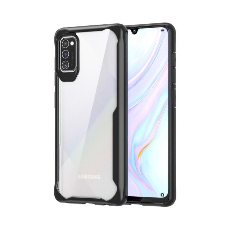 Hülle Für Samsung Galaxy A41 Schwarz Hybrid-Silikonfelgen-Design