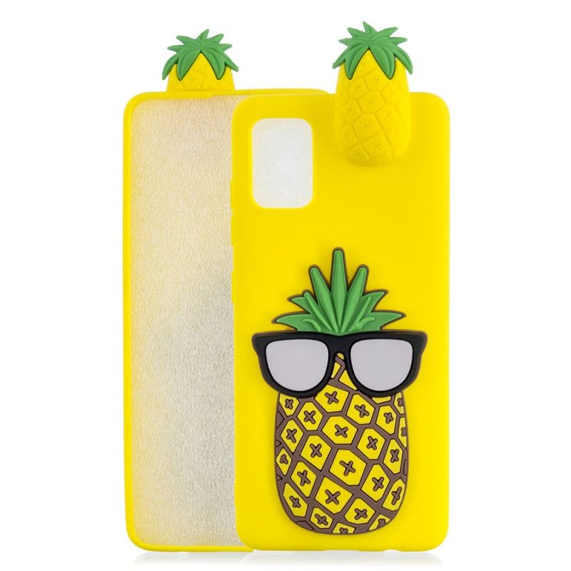 Hülle Samsung Galaxy A41 Coole 3D Ananas