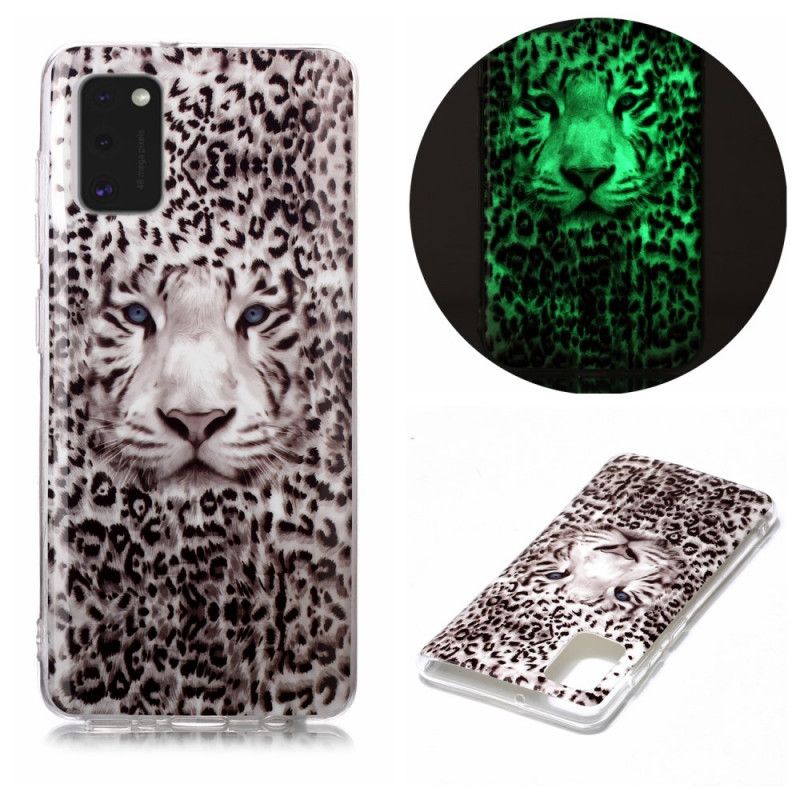 Hülle Samsung Galaxy A41 Fluoreszierender Leopard