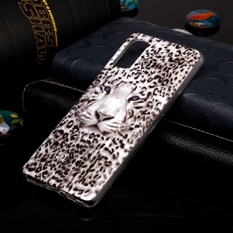 Hülle Samsung Galaxy A41 Fluoreszierender Leopard