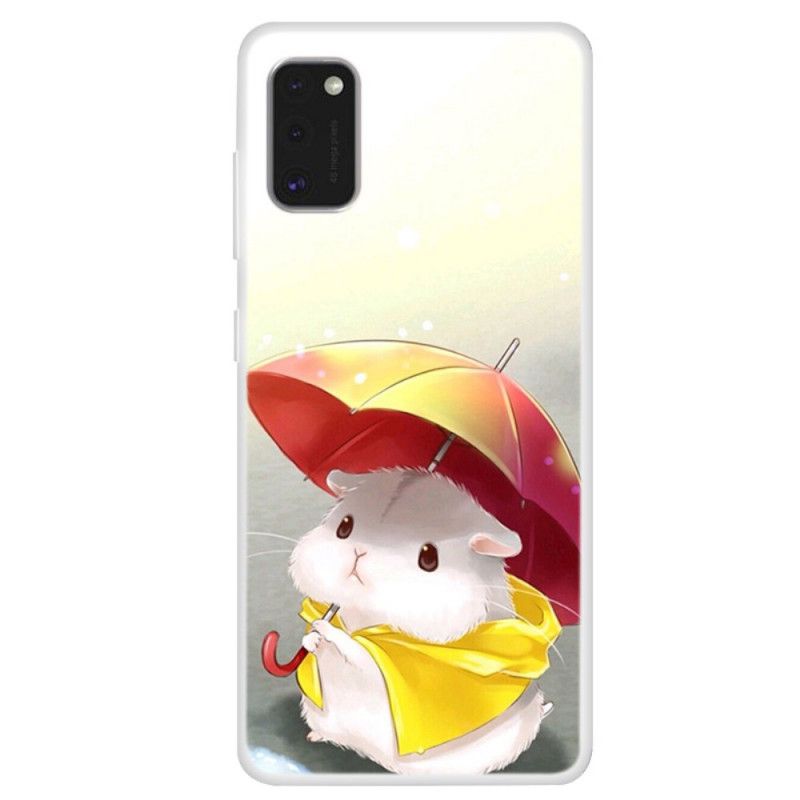 Hülle Samsung Galaxy A41 Hamster Im Regen