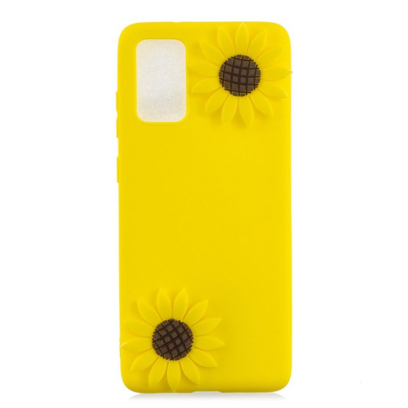 Hülle Samsung Galaxy A41 Handyhülle 3D Sonnenblumen