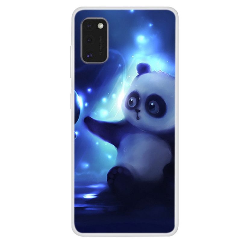 Hülle Samsung Galaxy A41 Handyhülle Panda Im Weltraum