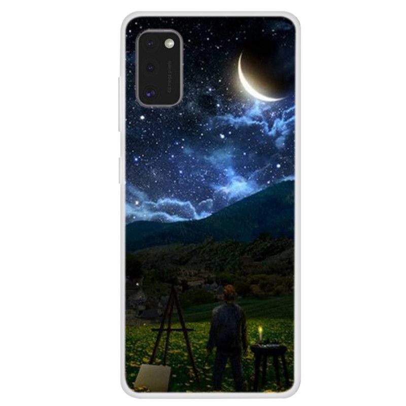 Hülle Samsung Galaxy A41 Maler In Der Nacht