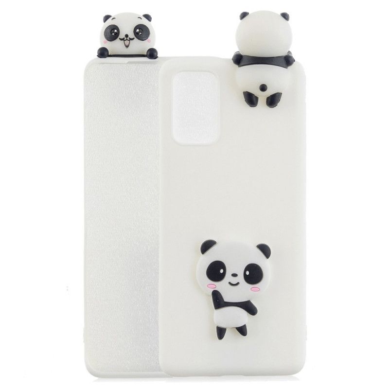 Hülle Samsung Galaxy A41 Schwarz Der 3D-Panda