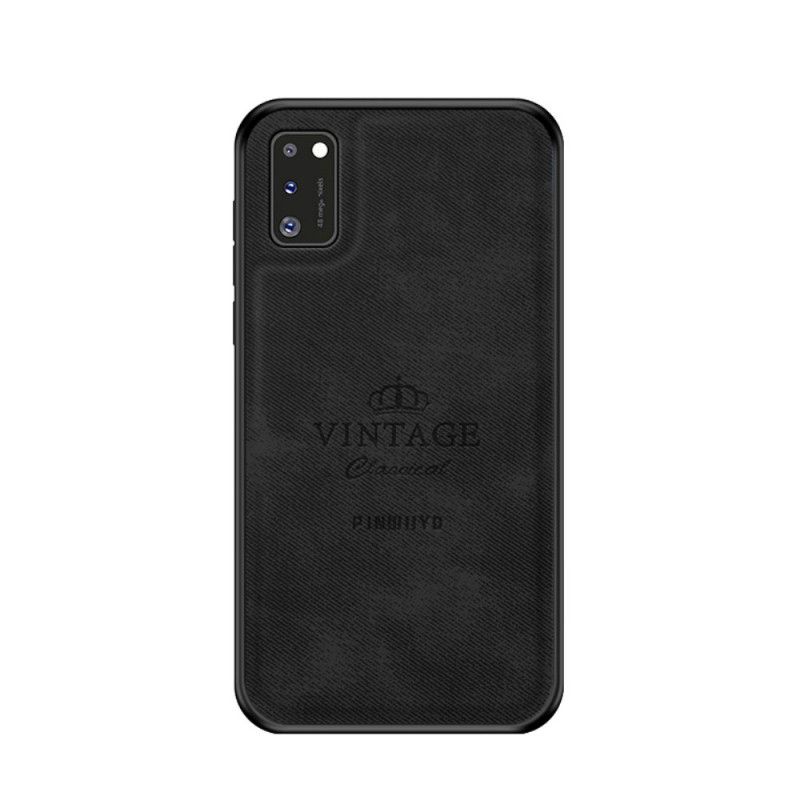 Hülle Samsung Galaxy A41 Schwarz Ehrenwerter Vintage Pinwuyo