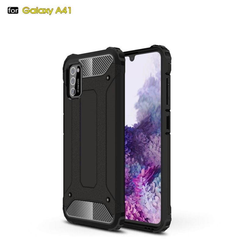 Hülle Samsung Galaxy A41 Schwarz Überlebender